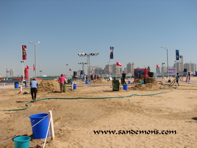 Qatar Marine Festival - Sand Sculpture Area