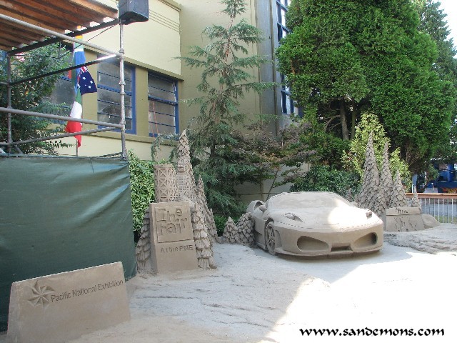 PNE Demonstration Sand Sculpture